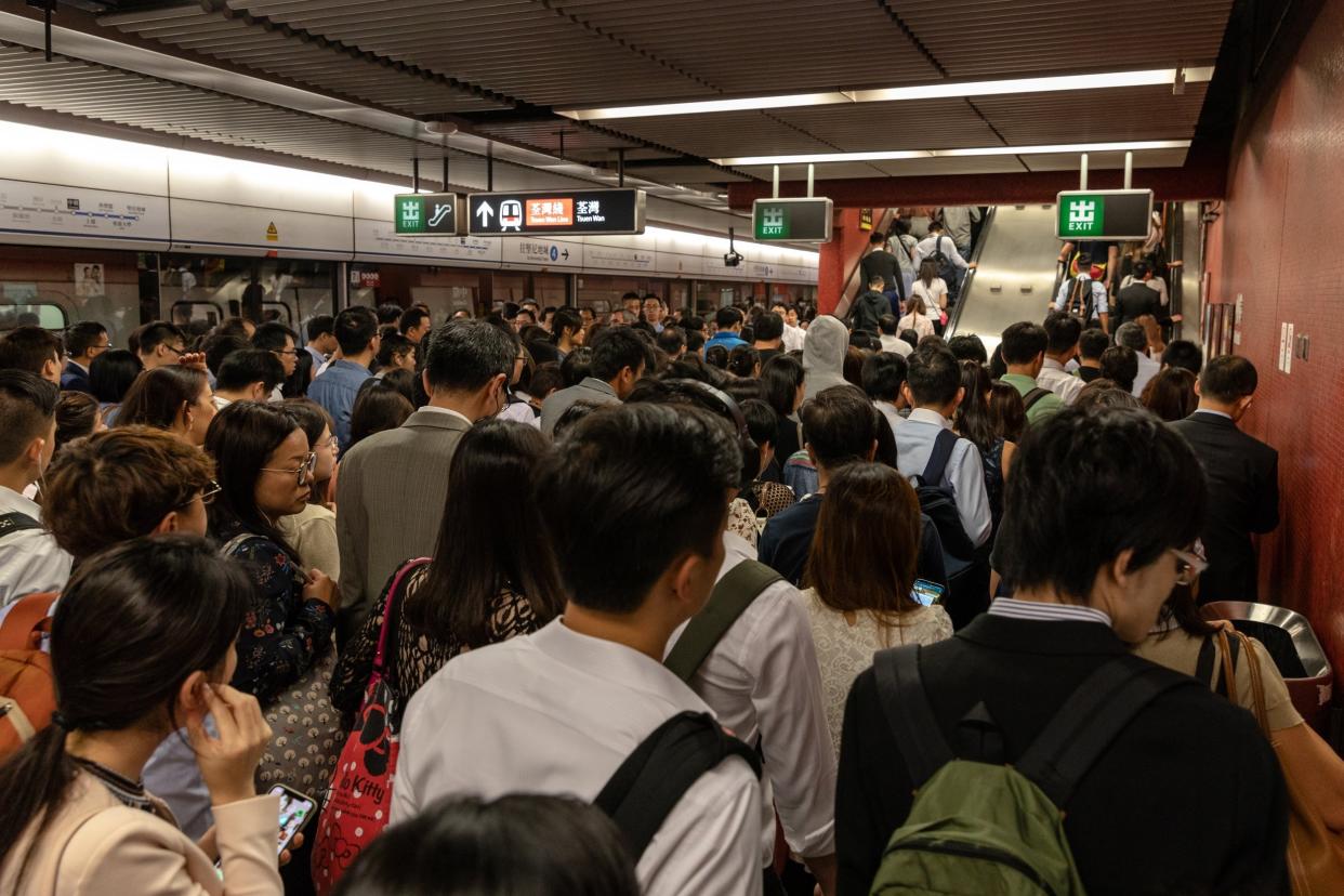 Trains ran every 12-15 minutes sparking delays across the network: Bloomberg via Getty Images