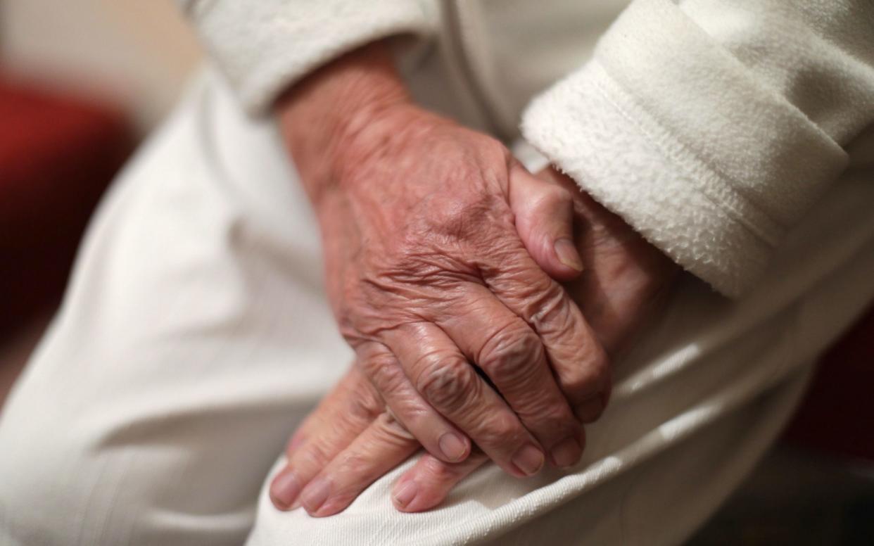 An elderly woman's hands - Yui Mok/PA