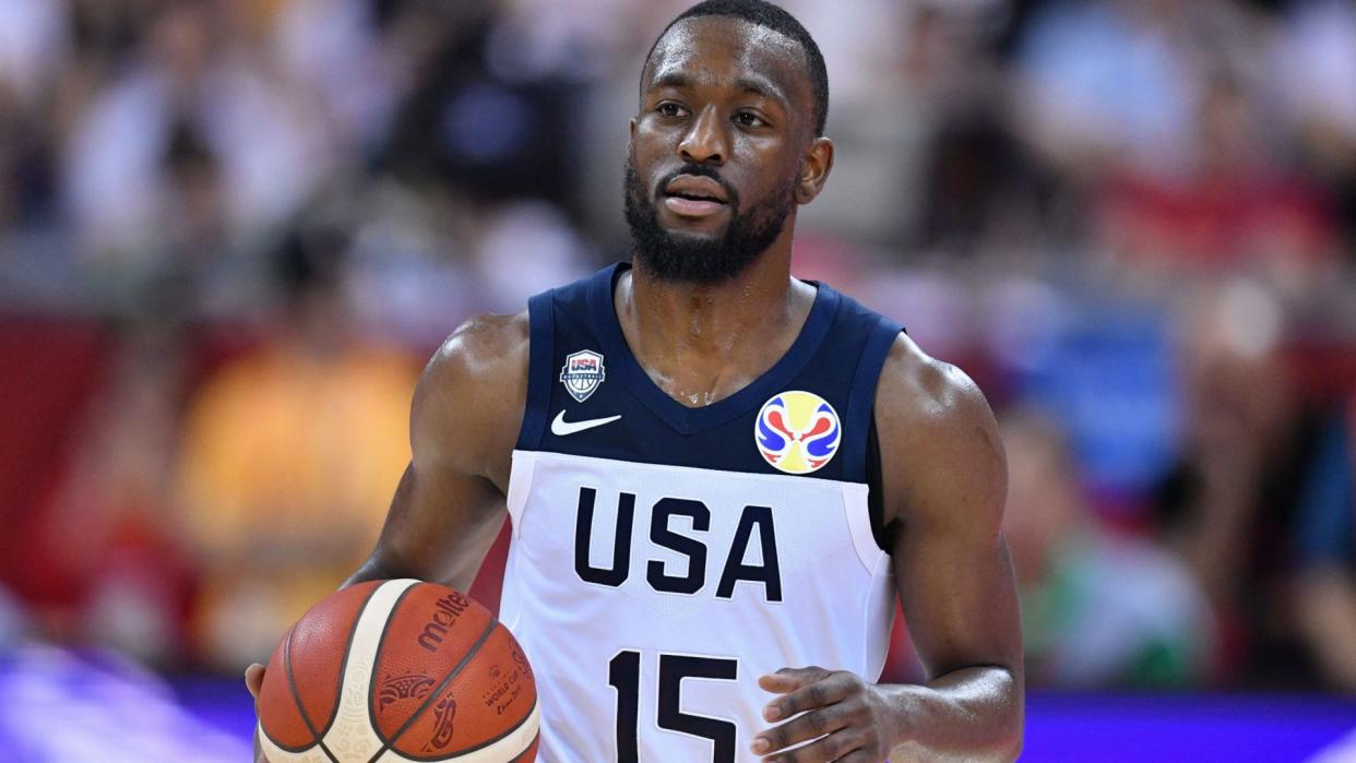 Mandatory Credit: Photo by Aflo/Shutterstock (10378720af)Kemba Walker (USA) - Basketball : FIBA Basketball World Cup China 2019 Group E match between United States 93-92 Turkey at Shanghai Oriental Sports CenterUSA v Turkey, FIBA Basketball World Cup, Shanghai, China - 03 Sep 2019.