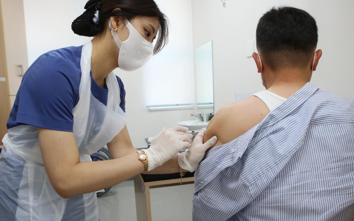 South Korea has given one quarter of its population a Covid-19 vaccine - Yonhap/EPA-EFE/Shutterstock