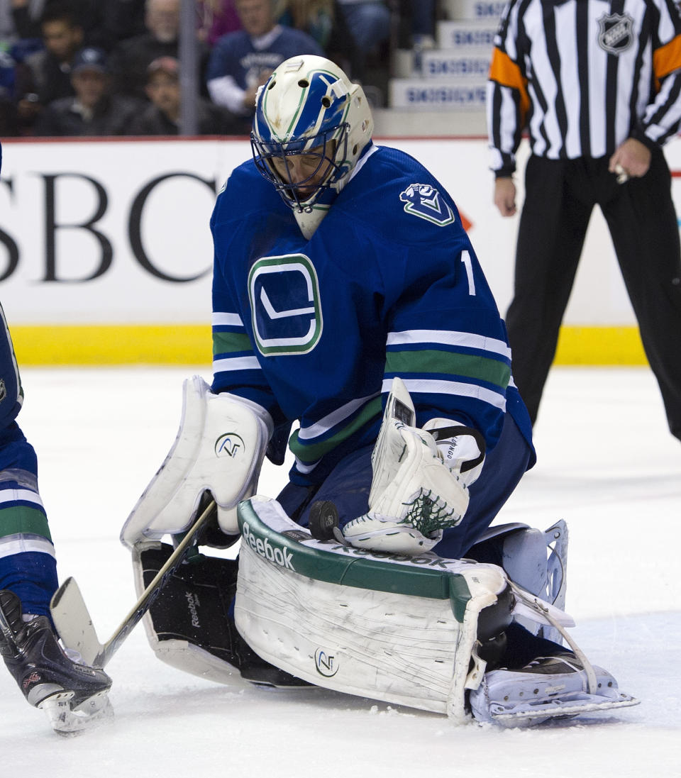 <b>Roberto Luongo</b><br> Possibly the most talked about contract in the NHL, the Vancouver Canucks netminder signed a 12-year $64 million deal back in 2009. Annual salary: $6.714M