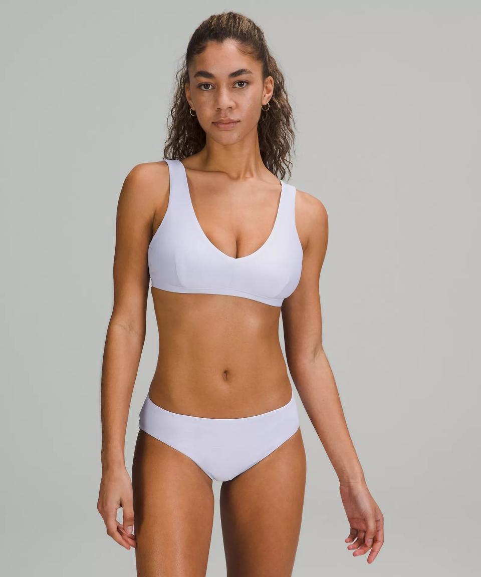 5) Lululemon Waterside V Swim Top