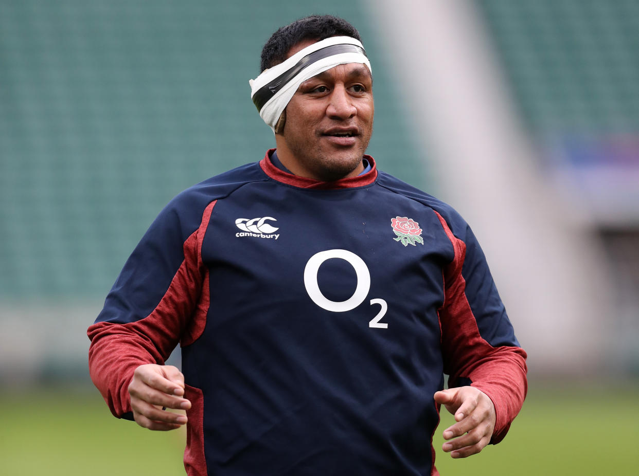 LONDON, ENGLAND - FEBRUARY 14: Mako Vunipola of England in action during an England Open Training Session at Twickenham Stadium on February 14, 2020 in London, England. (Photo by David Rogers/Getty Images)