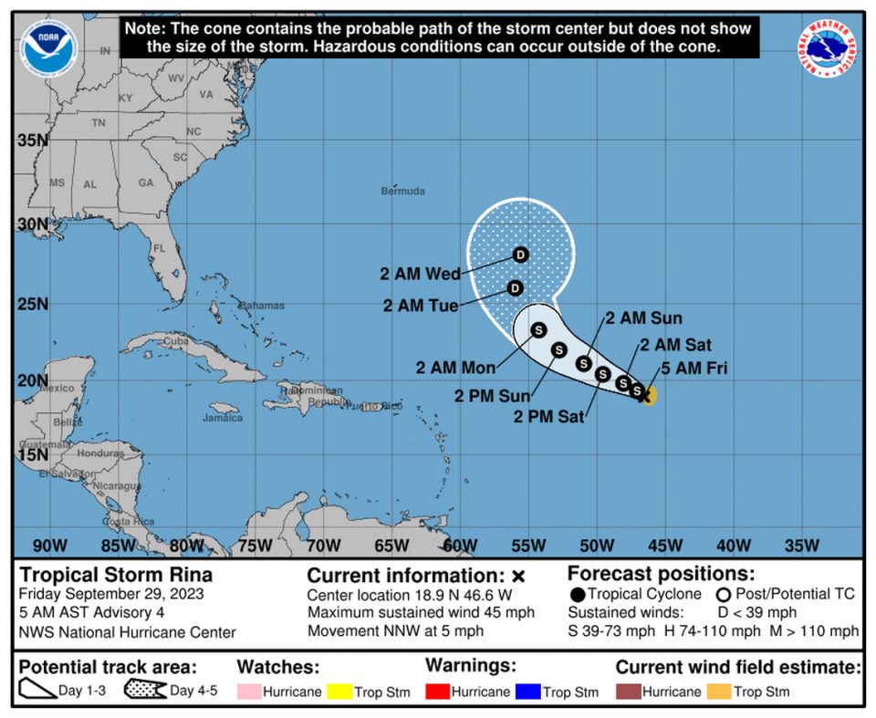 Tropical storms Philippe and Rina are lined up. What’s next? See the