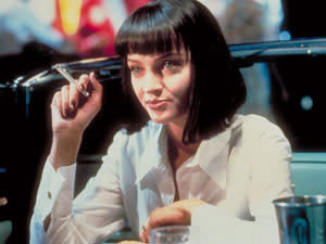 <div class="caption-credit"> Photo by: Miramax/courtesy Everett Collection</div><div class="caption-title">Pulp Fiction</div>Uma Thurman's black, sleek bob hairstyle and blunt bangs were as fierce as she was in this movie. And we're psyched that this same look is still in style to this day. <br> <b>Related: <a rel="nofollow noopener" href="http://www.cosmopolitan.com/hairstyles-beauty/celebrity-hair/best-blonde-hair-color?link=emb&dom=yah_life&src=syn&con=blog_cosmo&mag=cos" target="_blank" data-ylk="slk:The Best Blondes in Hollywood;elm:context_link;itc:0;sec:content-canvas" class="link ">The Best Blondes in Hollywood</a> <br> Related: <a rel="nofollow noopener" href="http://www.cosmopolitan.com/hairstyles-beauty/celebrity-hair/best-long-hairstyles?link=emb&dom=yah_life&src=syn&con=blog_cosmo&mag=cos" target="_blank" data-ylk="slk:The Best Long Hairstyles of All Time;elm:context_link;itc:0;sec:content-canvas" class="link ">The Best Long Hairstyles of All Time</a> <br> Related: <a rel="nofollow noopener" href="http://www.cosmopolitan.com/hairstyles-beauty/celebrity-hair/layered-hairstyles?link=emb&dom=yah_life&src=syn&con=blog_cosmo&mag=cos" target="_blank" data-ylk="slk:Layered Hairstyles You'll Love;elm:context_link;itc:0;sec:content-canvas" class="link ">Layered Hairstyles You'll Love</a></b>