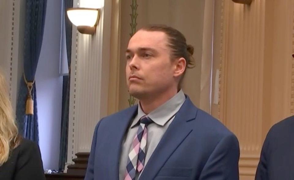 Zachariah Anderson shows no emotion as he is convicted of homicide (CourtTV)