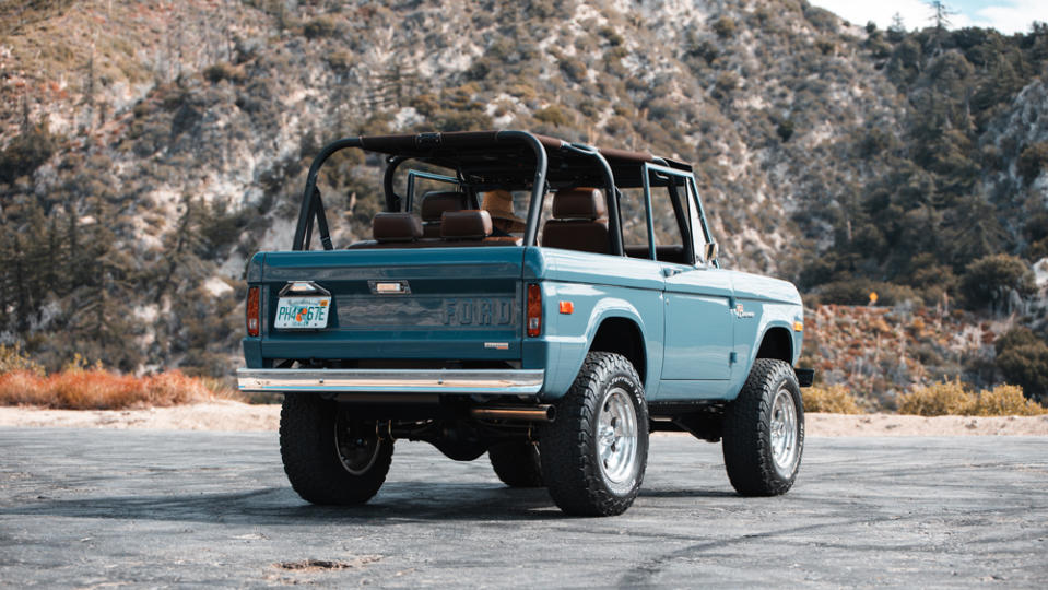 One of the Ford Bronco restomods from Velocity Modern Classics.