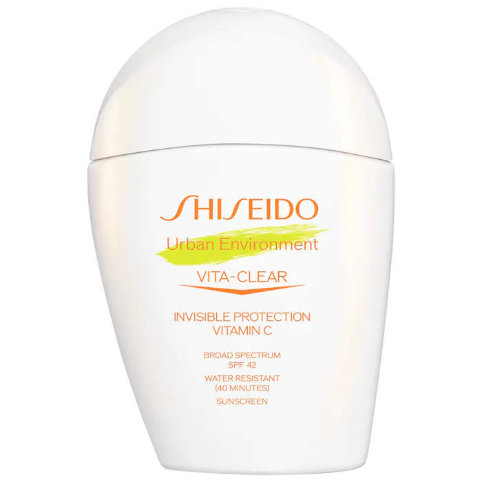 Shiseido Urban Environment Vita-Clear Sunscreen SPF 42. Image via Sephora.