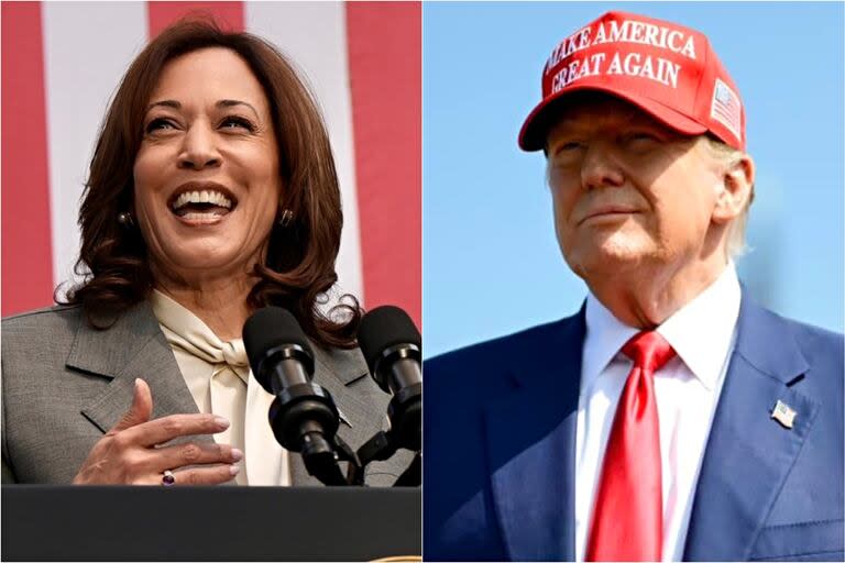 Kamala Harris podría enfrentarse a Donald Trump en las elecciones de noviembre si es elegida como la candidata demócrata para reemplazar a Joe Biden