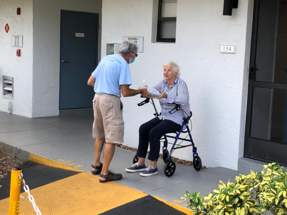 Volunteers and staff of the Naples Senior Center distribute hot meals to homebound seniors on Oct. 12, two weeks after Hurricane Ian pummeled Southwest Florida Sept. 28, 2012.  


Courtesy Naples Senior Center