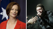 Not to be outdone, Austalia prime minister Julia Gillard admitted a penchant for rock band INXS. The band featured on a Aussie-only digital mixtape Gillard gave to President Obama, along with Crowded House, Powderfinger and Wolfmother.