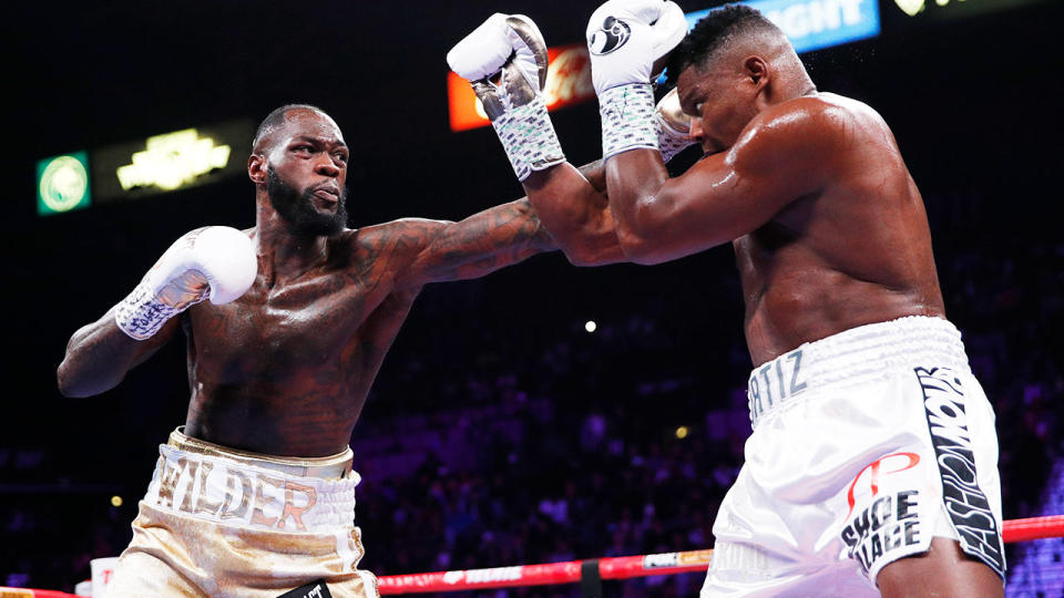 Deontay Wilder beat Luis Ortiz for the second time after a vicious KO in round seven.