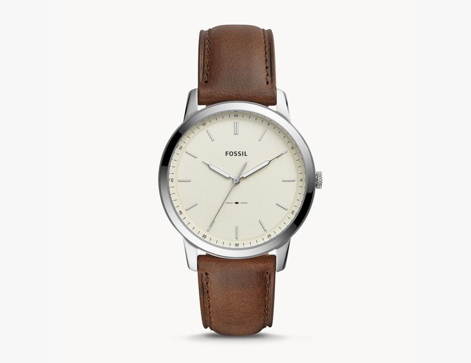 <p><a href="https://go.redirectingat.com?id=74968X1596630&url=https%3A%2F%2Fwww.fossil.com%2Fen-us%2Fproducts%2Fthe-minimalist-three-hand-brown-leather-watch%2FFS5439.html&sref=https%3A%2F%2Fwww.esquire.com%2Flifestyle%2Fg29352868%2Fpersonalized-gifts-for-men%2F" rel="nofollow noopener" target="_blank" data-ylk="slk:Shop Now;elm:context_link;itc:0;sec:content-canvas" class="link ">Shop Now</a></p><p>The Minimalist Three-Hand Watch</p><p>fossil.com</p><p>$130.00</p>