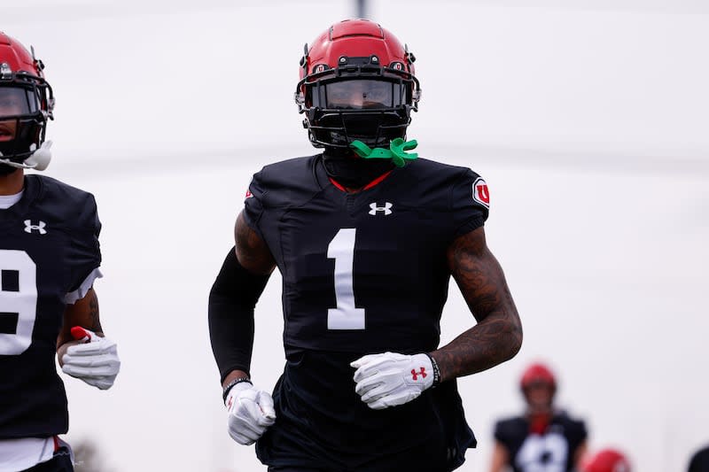 New Utah cornerback Miles Battle on the first day of the Utes’ spring practices on March 21, 2023, in Salt Lake City. 