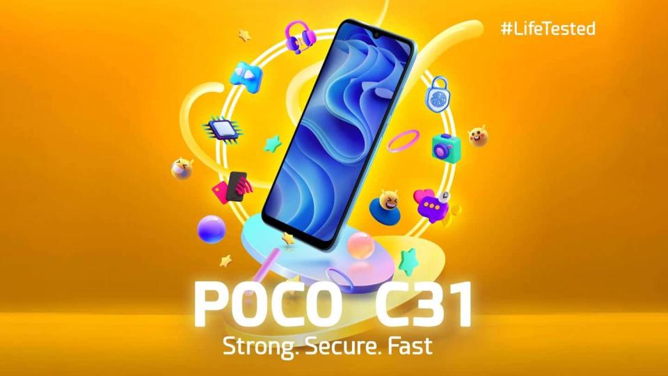 POCO C31, with a MediaTek Helio G35 processor, goes official