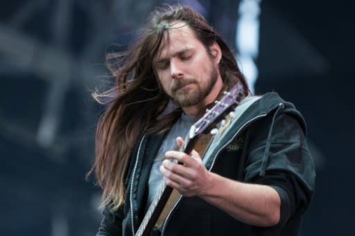 Lukas Nelson, son of famed country singer Willie Nelson, playing with his band Promise of the Real at the summer music festival in Quebec