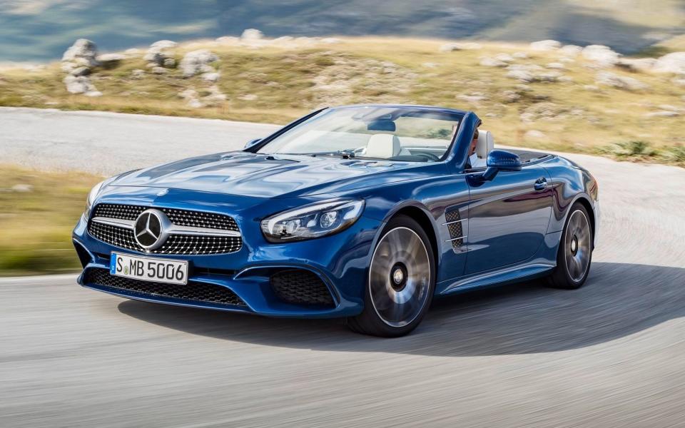 The Mercedes SL is the priciest, costing on average nearly £900 more than the next most expensive