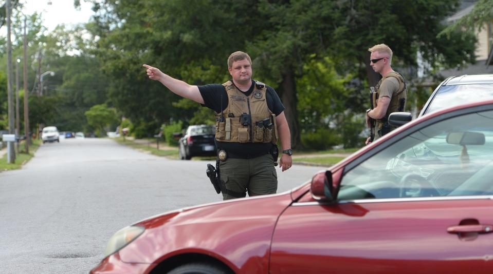 Two Spartanburg Water employees were shot Thursday afternoon while making sewer line repairs near Cleveland Park Drive and Amelia Street in Spartanburg, a water system spokeswoman confirmed. A Spartanburg County Sheriff's deputy was also shot, but the deputy's condition was not life-threatening, according to Lt. Kevin Bobo.