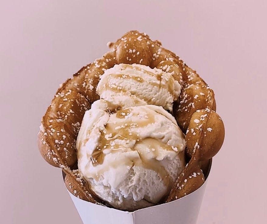 A bubble cone from Frisbie's Dairy Barn.