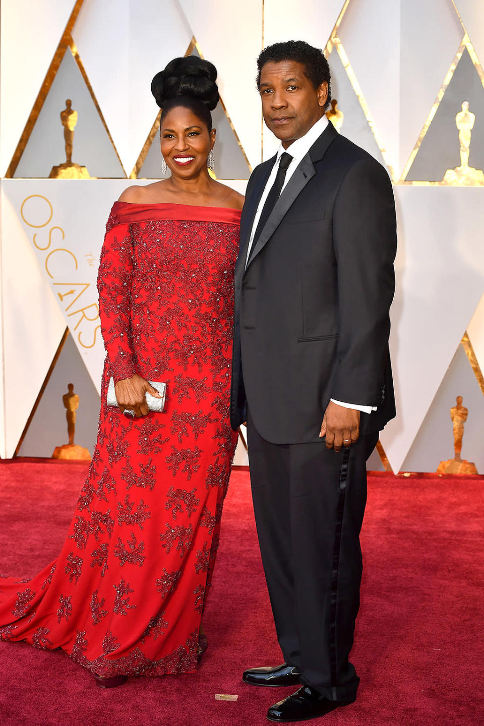 <p>Pauletta Washington and Denzel Washington attend the 89th Annual Academy Awards at Hollywood & Highland Center on February 26, 2017 in Hollywood, California. (Photo by Jeff Kravitz/FilmMagic) </p>