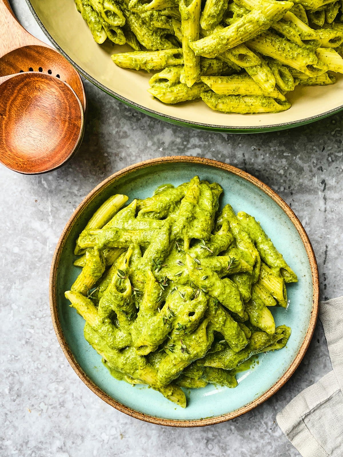 This pasta sauce is a healthy alternative to classic pesto pasta (Discover Great Veg)