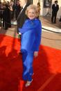 <p>Betty showed up for an awards ceremony in this stunning royal blue dress, which set off her sparkling blue eyes to perfection. Her refined elegance should be an inspiration to all of us at any age!</p>