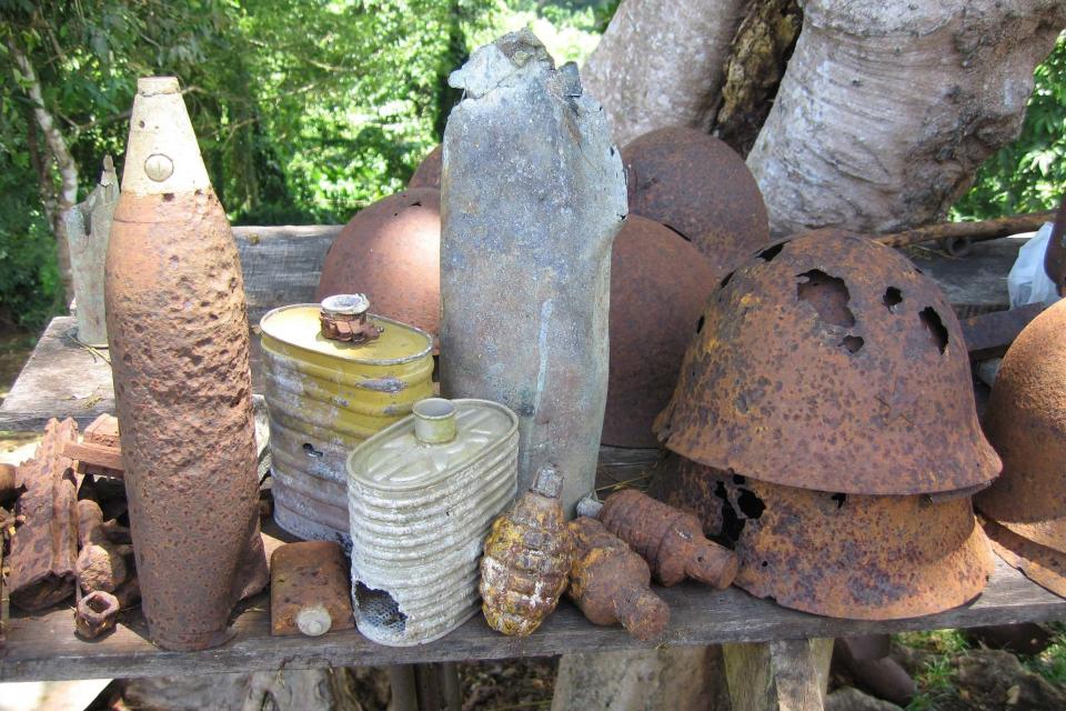 The island is littered with World War Two relics (AFP via Getty Images)