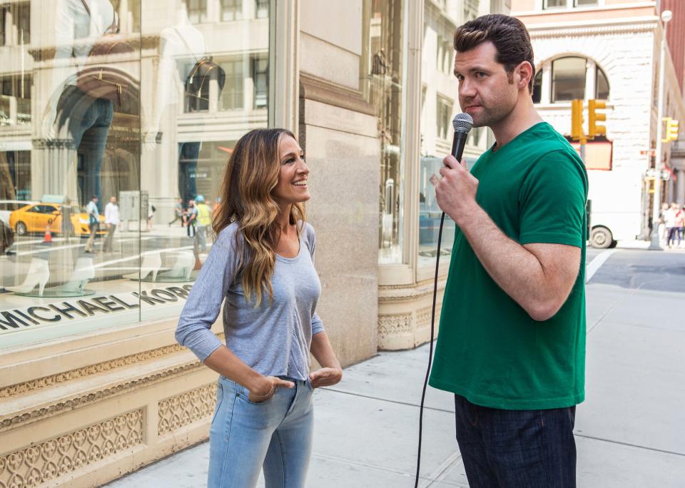 <h1 class="title">BILLY ON THE STREET WITH BILLY EICHNER (aka FUNNY OR DIE'S BILLY ON THE STREET), from left: Sarah</h1><cite class="credit">Everett Collection</cite>