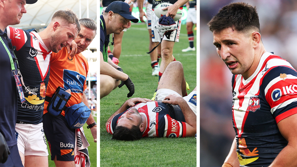 The Roosters have been dealt a savage blow with Sam Walker, Brandon Smith and Victor Radley all suffering season-ending injuries. (Getty Images)