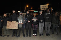Protesters march on a bridge Friday, Jan. 27, 2023, in Memphis, Tenn., as authorities release police video depicting five Memphis officers beating Tyre Nichols, whose death resulted in murder charges and provoked outrage at the country's latest instance of police brutality. (AP Photo/Gerald Herbert)