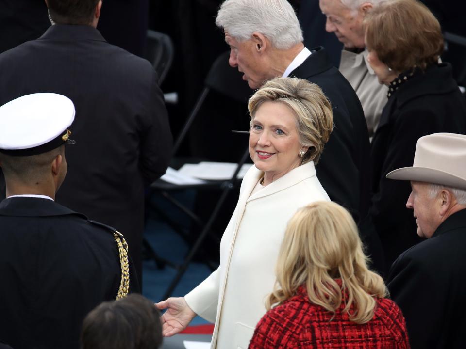 hillary clinton trump's inauguration