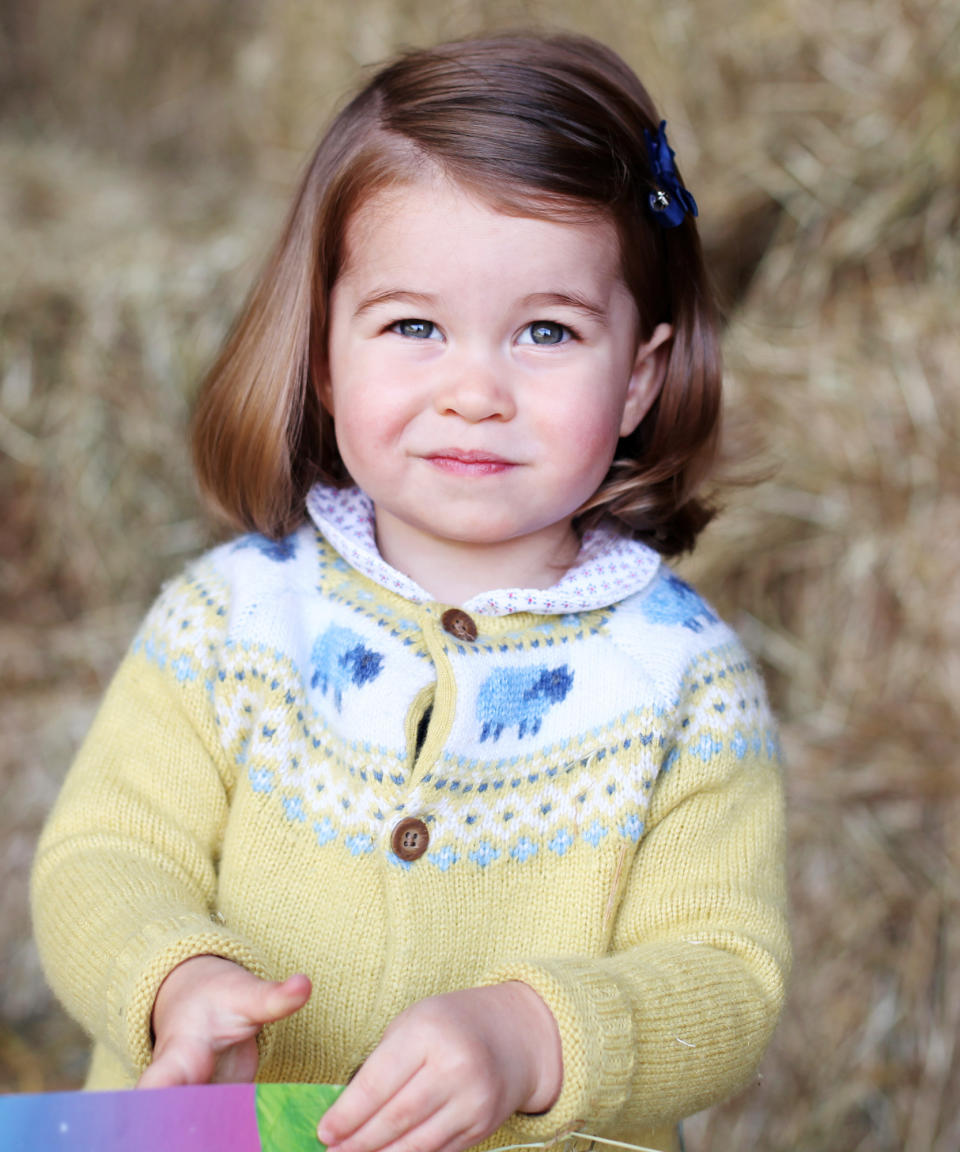 <p>Kensington Palace shared this photograph, taken by Kate Middleton, a day before Charlotte's second birthday. "Their Royal Highnesses would like to thank everyone for all of the lovely messages they have received, and hope that everyone enjoys this photograph of Princess Charlotte as much as they do," <a rel="nofollow noopener" href="http://www.instyle.com/news/princess-charlotte-2nd-birthday-photo-kate-middleton" target="_blank" data-ylk="slk:the accompanying caption read;elm:context_link;itc:0;sec:content-canvas" class="link ">the accompanying caption read</a>.</p>