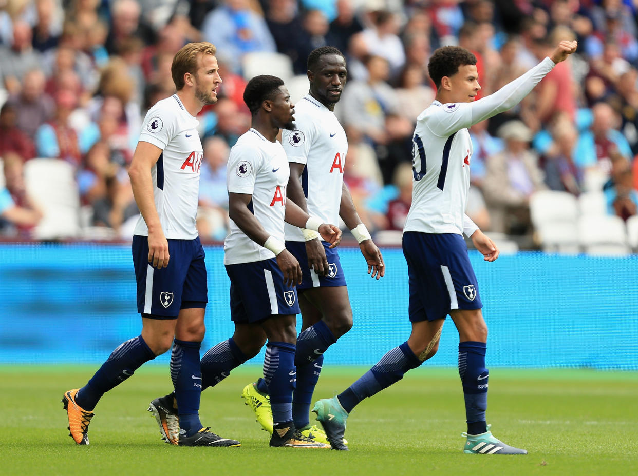 Spurs survived Aurier's red card to beat West Ham 3-2 on Saturday: Getty