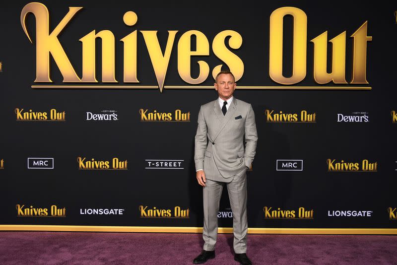 FILE PHOTO: Daniel Craig attends the premiere of "Knives Out" in Los Angeles