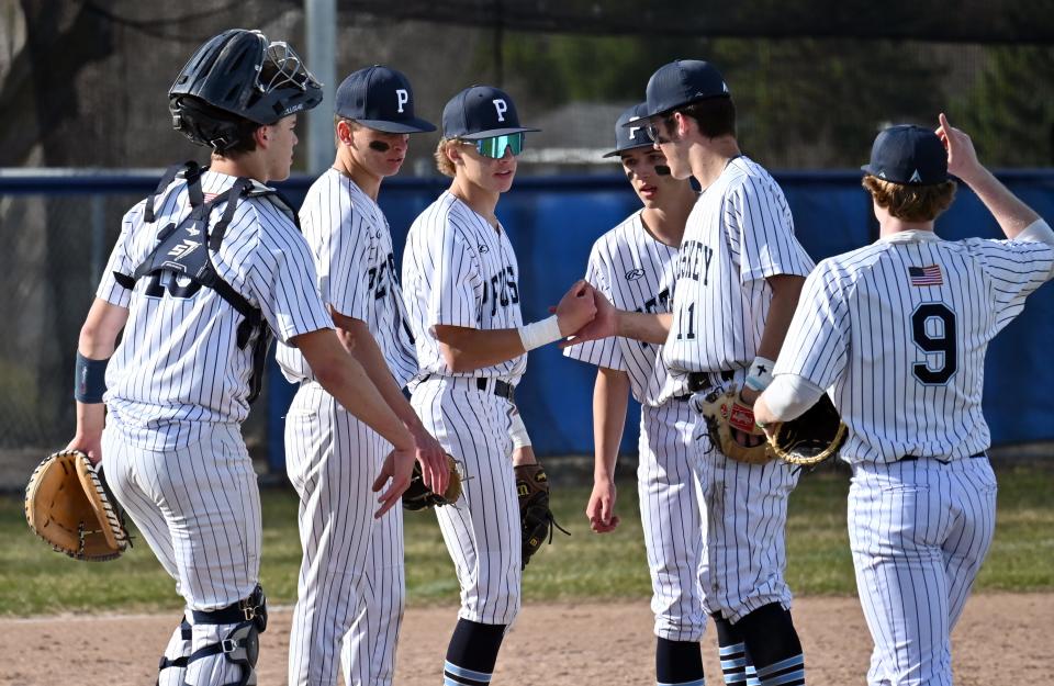 Things are clicking all around the Petoskey baseball team's lineup of late, with Tuesday bringing a pair of wins over Sault Ste. Marie.