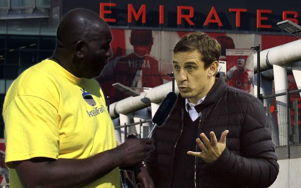 Will Gary Neville really appear on Arsenal Fan TV after calling the channel 'embarrassing' last weekend?