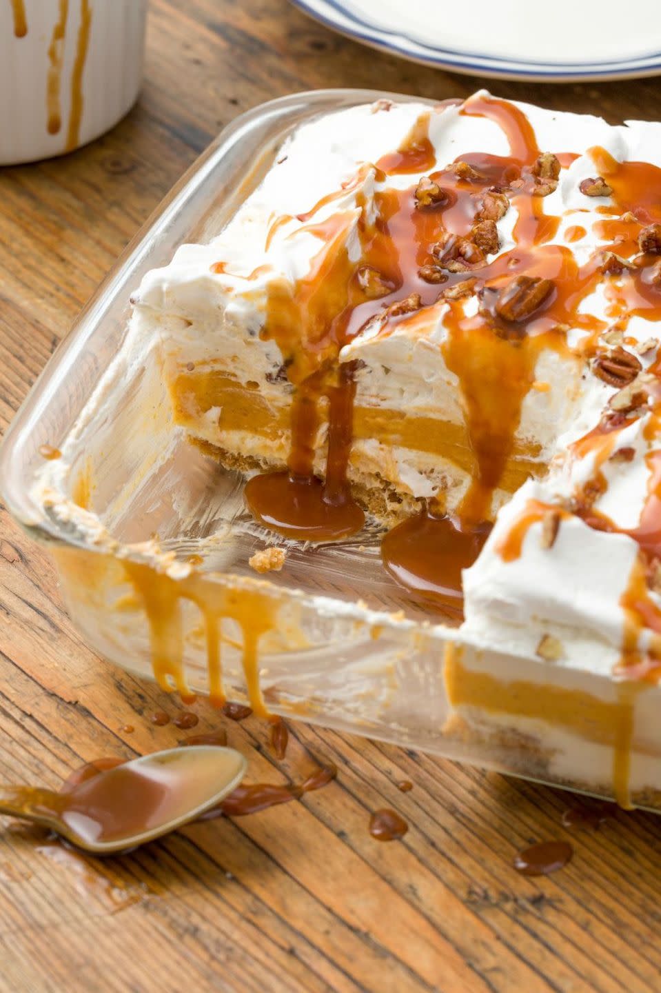 18) Pumpkin Cheesecake Lasagna