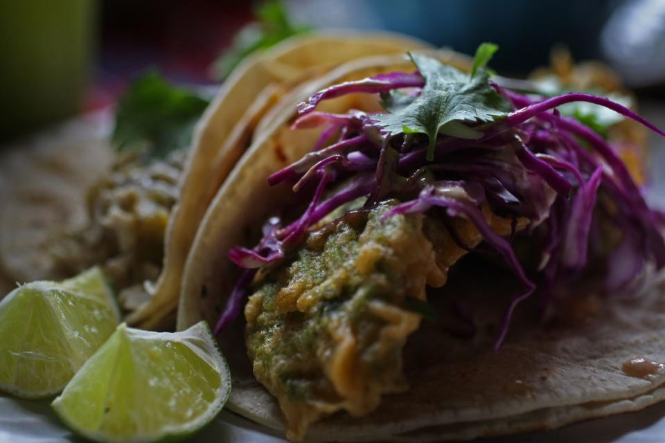 Mas Tacos Por Favor's fried avocado taco is a popular menu item at the East Nashville restaurant.