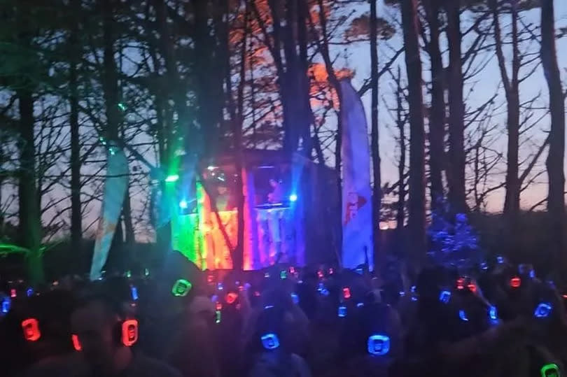 The silent disco in the woods