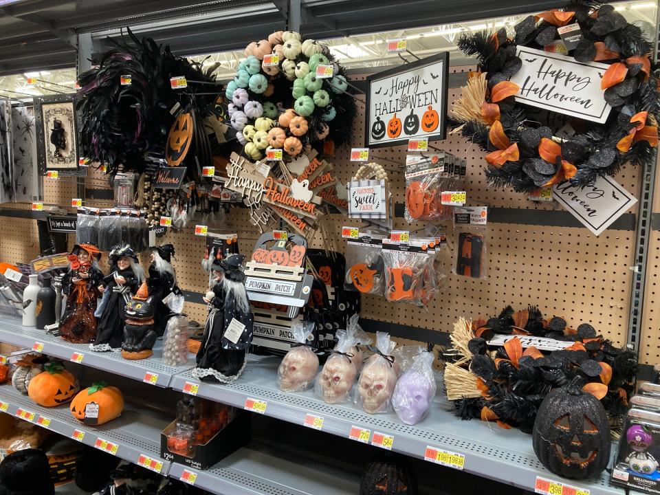 Halloween decor at Walmart.