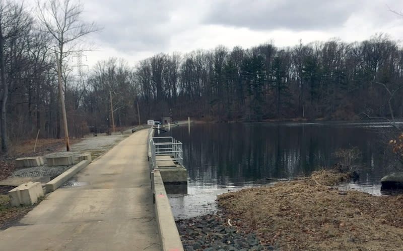 The pipeline route will go right past a dam and under the water pipe in Lambertville, N.J., that provides drinking water to the city, according to Michael Heffler. (Photo: Courtesy of Michael Heffler)