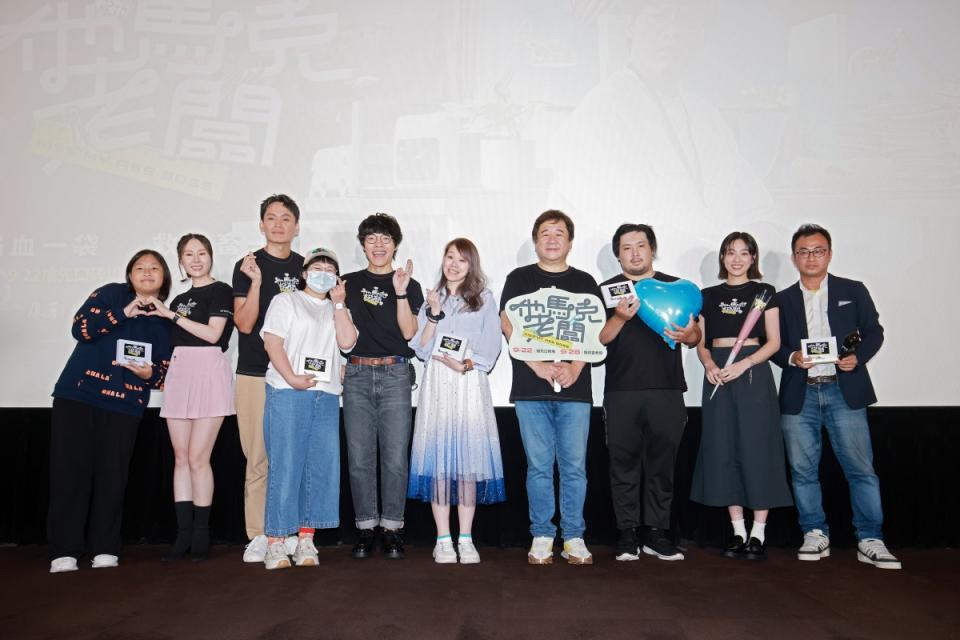  導演瞿友寧率主演盧廣仲、蔡亘晏（爆花）、黃鐙輝、江齊與粉絲度過七夕情人節。（圖／氧氣提供）