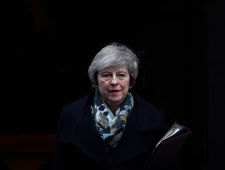 Britain's Prime Minister Theresa May leaves 10 Downing Steet in London, Britain, December 17, 2018. REUTERS/Toby Melville