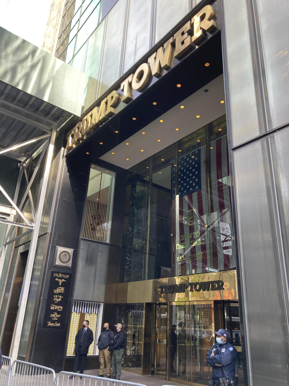 La entrada de la Torre Trump en Nueva York. (STRF/STAR MAX/IPx)