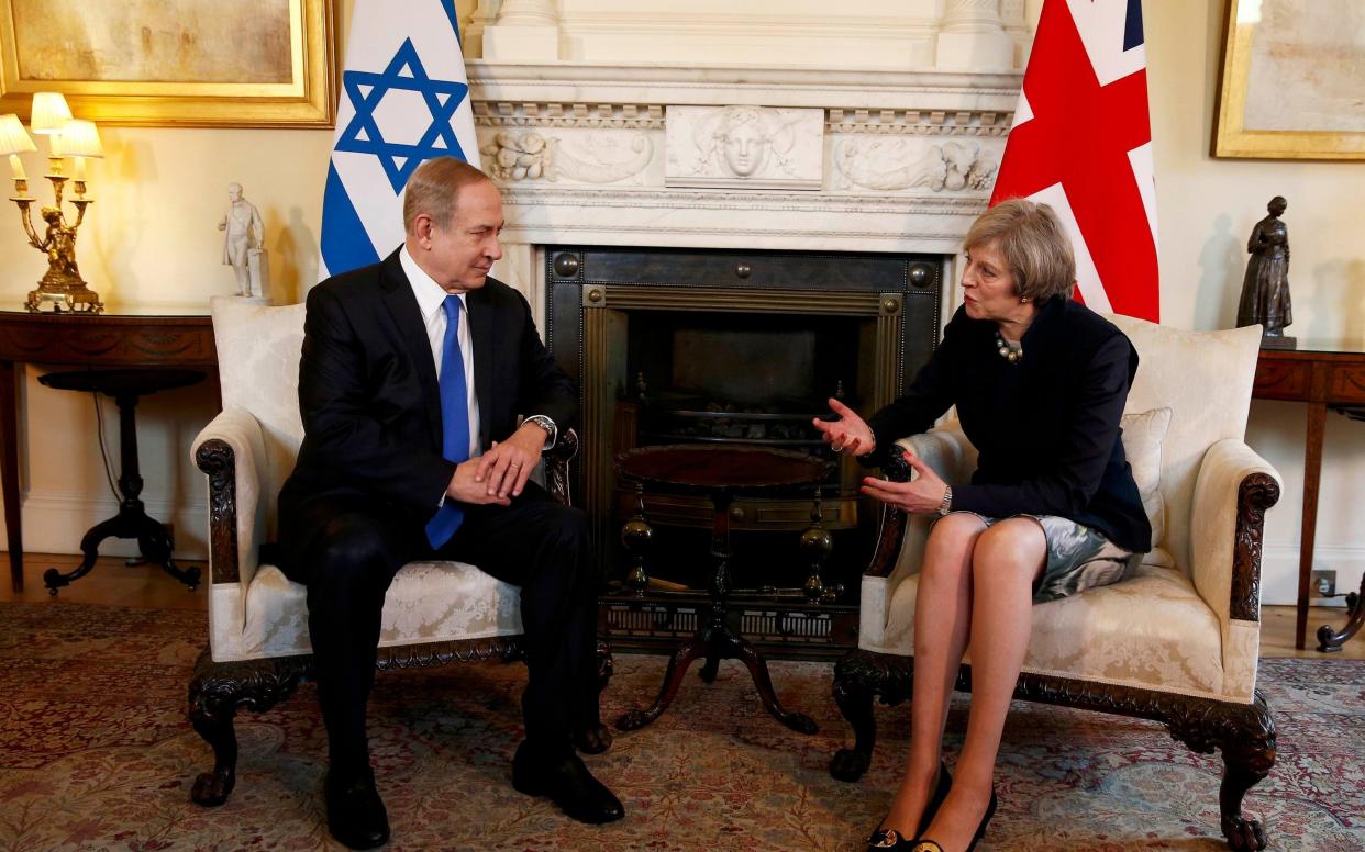 Mrs May and Mr Netanyahu have consistently disagreed over the future of the Iran deal -  Peter Nicholls/PA Wire