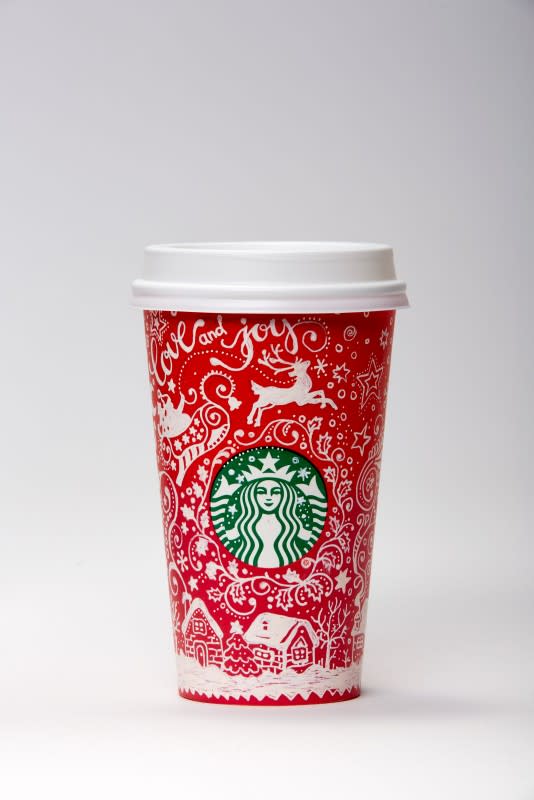 Designer Starbucks Reusable Luxury Cup With Lid and Straw 