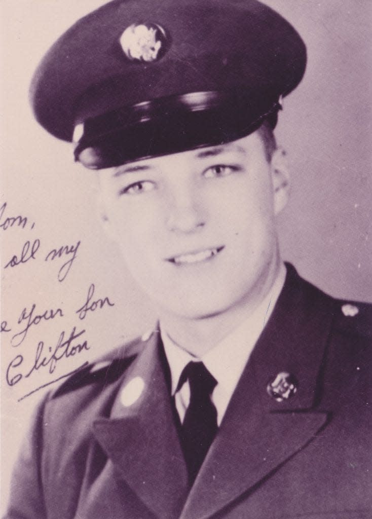 Cliff Arnesen's official U.S. Army photo taken at Fort Dix, New Jersey in 1965.