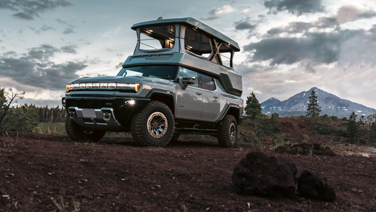 gmc hummer ev earthcruiser upfit package release photos