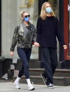 <p>Model Elsa Hosk and boyfriend Tom Daly step out for their daily walk in New York City on Monday.</p>