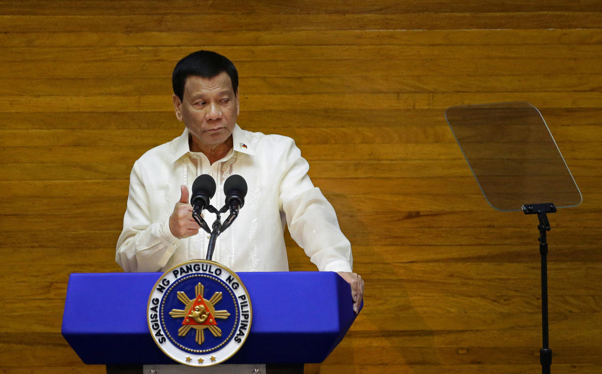 Philippine President Rodrigo Duterte has sparked outrage on several occasions for making flippant remarks about rape.&nbsp; (Photo: Czar Dancel/Reuters)